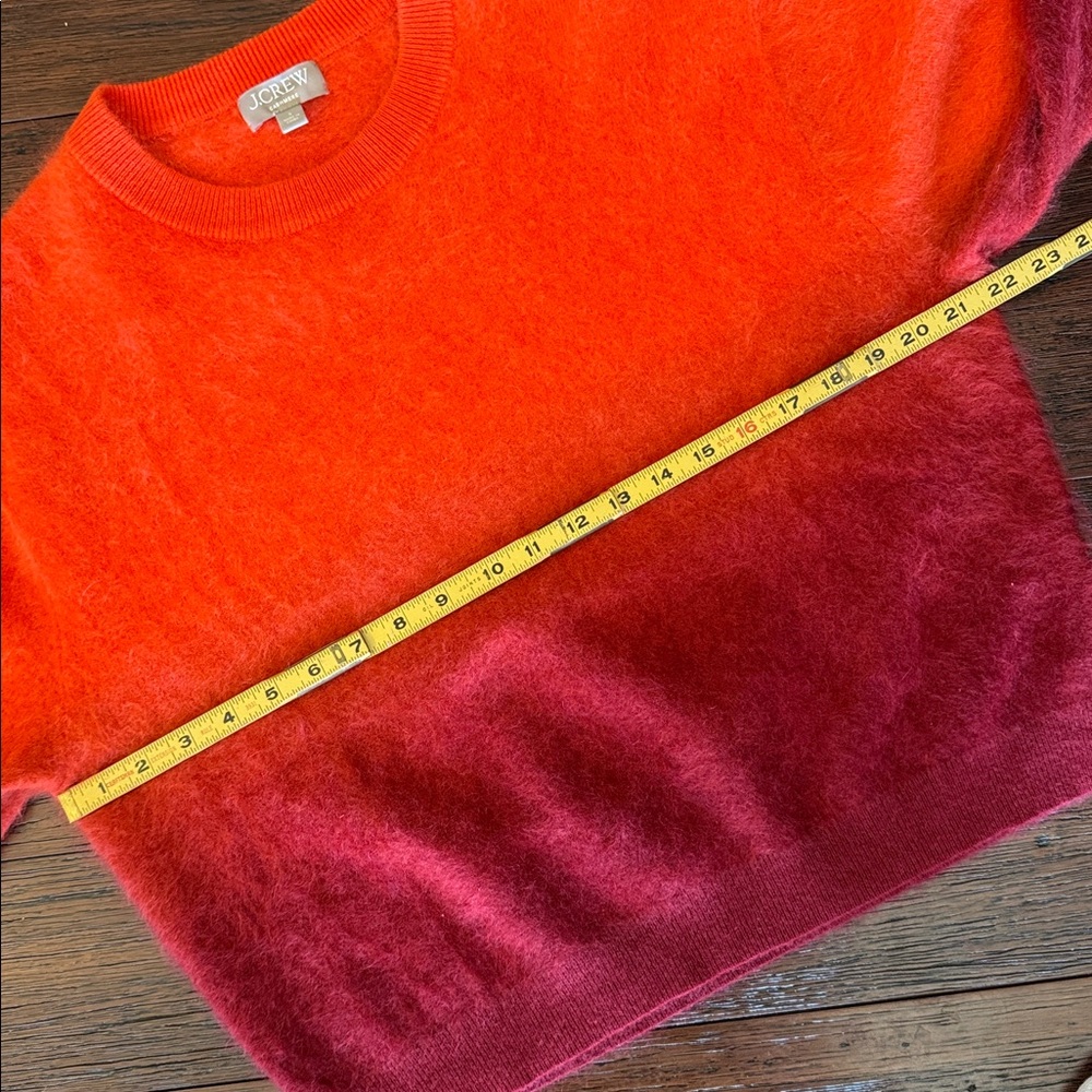 J. Crew Dip-Dyed Brushed Cashmere Sweater - Picture 8 of 9
